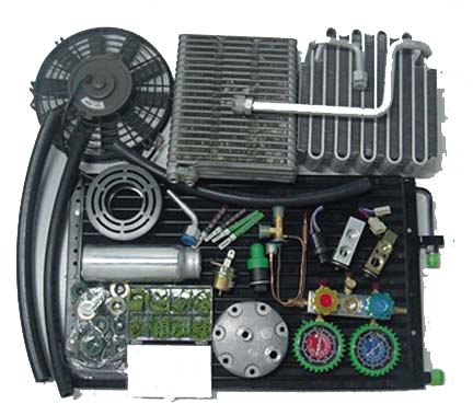 car air-conditioner compressor and condenser