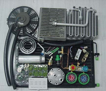 car air-conditioner compressor and condenser