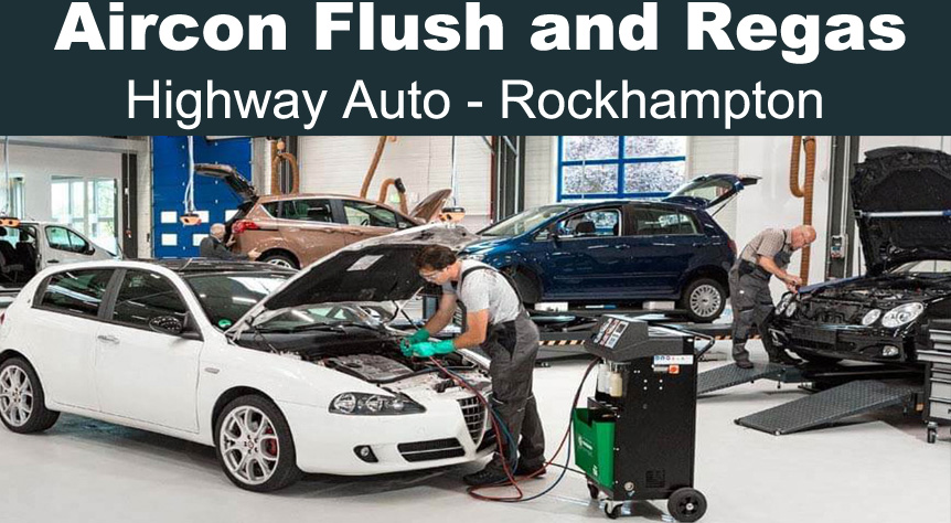 Car air-conditioning regas service at HAE north rockhampton