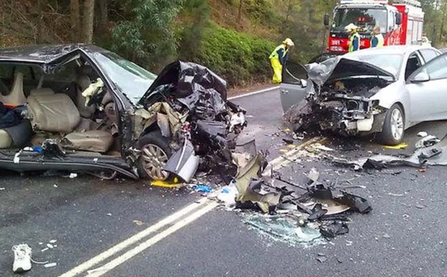 brake failure causes highway crash