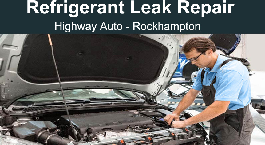 Car air-conditioning refrigerant gas leak detection HAE rockhampton